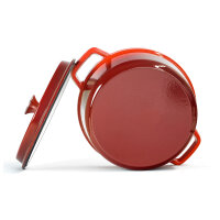 Variation: Emaillierter Gusseisen Topf mit Deckel 24 - 26 - 28 cm - Bräter Dutch Oven für alle Herdarten inkl. Induktion Backofen gleichmäßige Hitzeverteilung ideal für Schmoren Brot