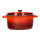 Variation: Emaillierter Gusseisen Topf mit Deckel 24 - 26 - 28 cm - Bräter Dutch Oven für alle Herdarten inkl. Induktion Backofen gleichmäßige Hitzeverteilung ideal für Schmoren Brot