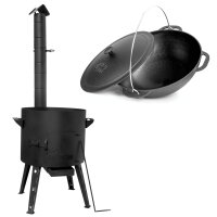 Ø40 Uchag 2mm Stahl mit Abzugsrohr mit 12L Kazan...