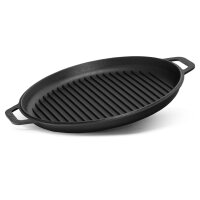 Ø40 Uchag 2mm Stahl mit Abzugsrohr mit 15L Kazan Deckel-Grillpfanne aus Gusseisen Utschak Utschag Feuerstelle Kasan Kessel