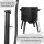 Premium Gusseisen Kazan Set 12 L mit Ofen Utschak Feuerofen Ø40 cm Uchag 2mm Stahl mit Abzugsrohr Kasan mit Gusseisendeckel Gulaschkanone Feuerstelle Feldküche