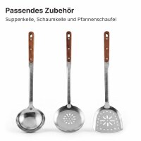 Utschag Campingofen Set mit 15L Premium Gusseisen Kazan mit Gusseisendeckel geschliffen eingebrannt Rauchrohr Aschekasten Adapterringe Schaumkellen