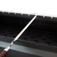 Mangal Grill 80 сm 2,0 mm Stahl mit Aschekasten für 12 Spieße BBQ Holzkohlegrill Schaschlik Grill Garten Grill
