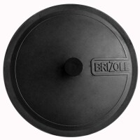 Wok 30 cm aus Gusseisen 4,7 L mit zwei Griffen Gusseisendeckel Bambus-Küchenutensilien usbekischer Pchak Laganteller handbemalt Orientalisches Kochset