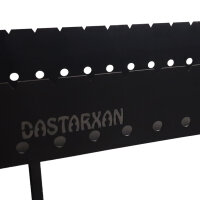 Holzkohlegrill für 11 Spieße Mangal BBQ Schaschlik Grill Außenküche Campen Garten Schaschlikgrill Grillkamin Standgrill