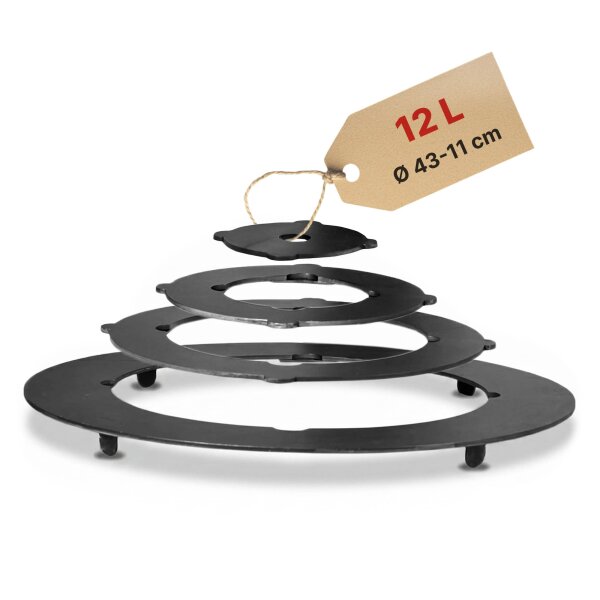 Ø38-42 cm Adapter - Ringe für Eintopfofen Utschak Herdplatte für Feuerkessel Kasan Adaptierung Kazan