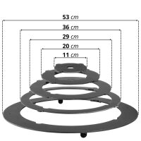 Ø48-52 cm Adapter - Ringe für Eintopfofen Utschak Herdplatte für Feuerkessel Kasan Adaptierung Kazan