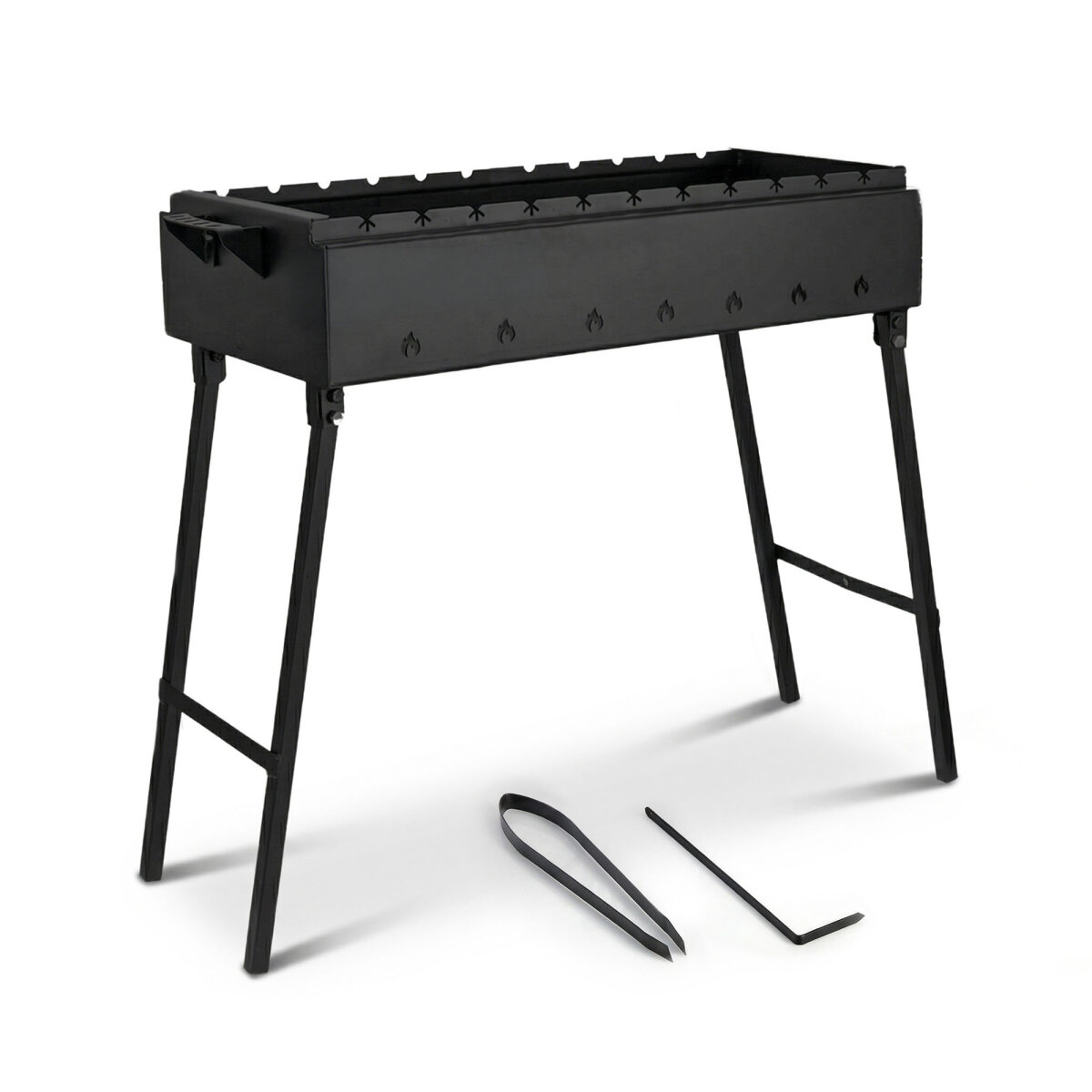 Mangal klappbar Holzkohlegrill aus 2 mm Stahl Schaschlik Grill, 127,10 €