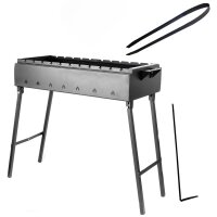 Mangal Klappbar 2 mm Stahl Holzkohlegrill BBQ für...