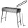 Mangal Klappbar 2 mm Stahl Holzkohlegrill BBQ für Spieße oder Grillrost Schaschlik Shashlychnik Grill ideal für Garten, Camping & Picknick