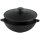 Wok Bratpfanne aus Gusseisen mit zwei griffen + Deckel aus Gusseisen Asia Wokpfanne Induktion