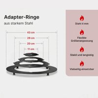 Schaschlikgrill 90 cm klappbar 2 mm Stahl Mangal Holzkohlegrill für 14 Spieße 8L Gusseisen Kazan mit Deckel Adapterringe 4 mm Grillset BBQ Campinggrill