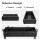 Schaschlikgrill 90 cm klappbar 2 mm Stahl Mangal Holzkohlegrill für 14 Spieße 8L Gusseisen Kazan mit Deckel Adapterringe 4 mm Grillset BBQ Campinggrill