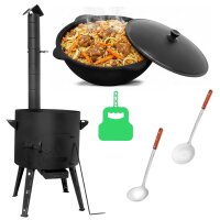 Uchag 2mm Stahl mit Abzugsrohr 8-22L Kazan Gusseisen...