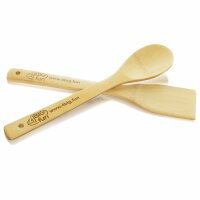 Wok Ø28 cm Wokpfanne 3,7 L Bratpfanne Gusseisen Deckel Asia Schmortopf 2x Servierpfanne 22 cm aus Gusseisen emailliert Wok-Pfanne mit Holzbrett Lagan Ljagan