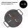 Ø36cm Grillplatte Gusseisen Rund Zweiseitige Grillzubehör Grillaufsatz Geriffelte BBQ