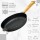 Grillpfanne aus Gusseisen 28 cm Steakpfanne BRIZOLL Bratpfanne Holzgriff Gusseisenpfanne Feuerpfanne Gusspfanne Cast Iron Pan alle Herdarten Induktion