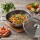 Wok Ø32-40cm Bratpfanne Edelstahl Antihaft Wokpfanne Glasdeckel Asia Schmortopf Induktion