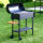 Robuster Holzkohlegrill aus 3 mm Stahl mit Deckel, Rollen und Seitenablage BBQ Schaschlik Grill Mangal