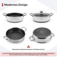 Kochtopf  Ø 24 - 28 cm – Edelstahl Induktion...