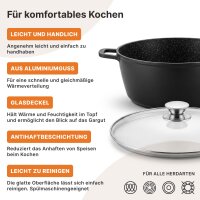 Kochtopf 2 - 19 L – Hochwertiger Aluguss-Suppentopf mit Antihaftbeschichtung, ideal für Induktion & Schmoren