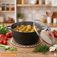 Kochtopf 2 - 19 L – Hochwertiger Aluguss-Suppentopf mit Antihaftbeschichtung, ideal für Induktion & Schmoren